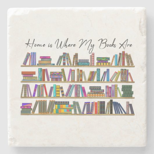 ホームは私のハート ストーンコースター (正面)