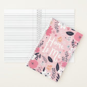 「ホームは私」名パーソナライズされた前&年報 ノートブック (内側)