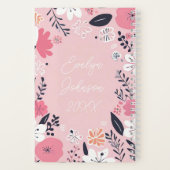 「ホームは私」名パーソナライズされた前&年報 ノートブック (裏面)