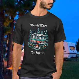 ホームは駐車場所 | キャンピングテーマ Tシャツ