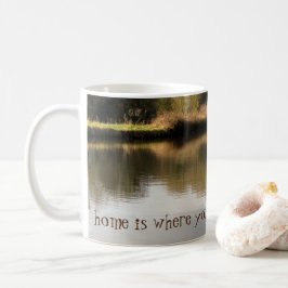 ホームは、あなたがそれを嘆くナローボートカナルマグ コーヒーマグカップ