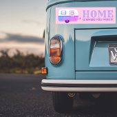 ホームは、あなたが駐車する場所であるトレーラーキャンパーRVing バンパーステッカー