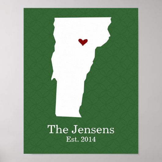ホームは、あなたのハートがある – Vermont ポスター (正面)