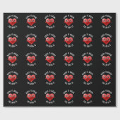 ホームは、ここでハグはおもしろいハートプンダークBg ラッピングペーパー (フラット)