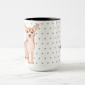 ホームは、ここで私のChihuahuaは犬のママパパ マグカップ (中央)