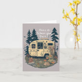 ホームは、ここで駐車Itヴィンテージキャンペートレーラ カード (黄色い花)