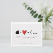 ホームは、ハートはエテ実在ートマーケティングP ポストカード (スタンド正面)