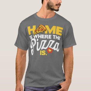 ホームは、ピザがピザ愛好家ピザイタリ Tシャツ