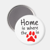 ホームは、前部印刷がラウンドマグネットである マグネット (正面/裏面)