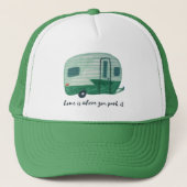 ホームはItを駐車する場所 – ヴィンテージキャンペートトレーラー キャップ (正面)