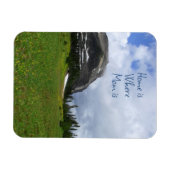 ホームはMom is Mountain Alpine Meadow写真 マグネット (横)