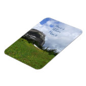 ホームはMom is Mountain Alpine Meadow写真 マグネット (左側)