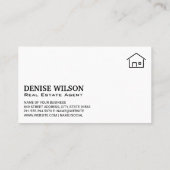 ホームアイコンと鍵 名刺 (裏面)