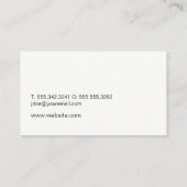 ホームアイコン/シルバーブラシ仕上げ/テクスチャ付き壁 名刺 (裏面)