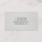 ホームアイコン | ホワイトレザー 名刺 (裏面)