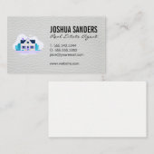 ホームアイコン |レザーテクスチャ 名刺 (正面/裏面)