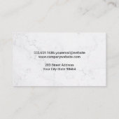 ホームアイコン |白大理石 予約カード (裏面)