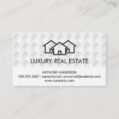 ホームアイコン |織りパターン |水玉模様パターン 名刺 (正面)