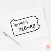 ホームアイピーエイペンシルバニア 長方形シール (封筒)