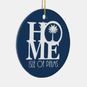 ホームアイルオブパームズサウスカロライナ セラミックオーナメント (右)