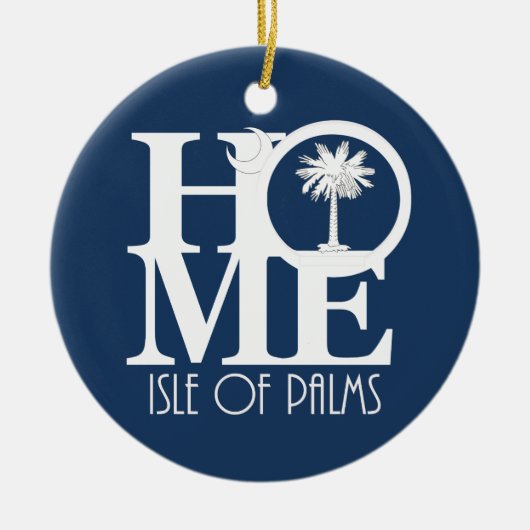 ホームアイルオブパームズサウスカロライナ セラミックオーナメント (正面)