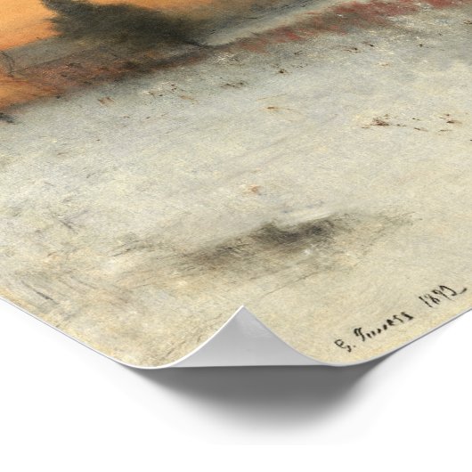 ホームアットモンクレアジョージインズアート ポスター (角)