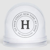 ホームアドレスシックモダンシンプルファミリーモノグラム (正面)