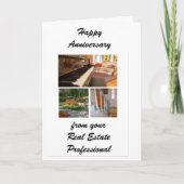 ホームアニバーサリー実在エステートエージェントのグリーティングカード カード (正面)