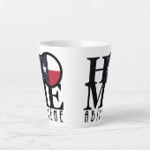 ホームアビレテキサス州スモール カフェラテマグ (正面)