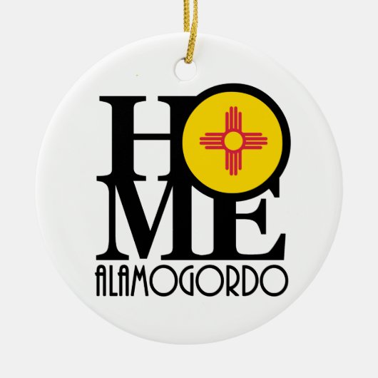 ホームアラモゴルドニューメキシコ セラミックオーナメント (正面)