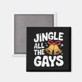 ホームアルクリスマスプンおもしろいゲイLGBTクリスマス マグネット (正面/裏面)