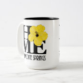 ホームアルタモンテ春イエローハイビスカス15oz ツートーンマグカップ (正面左)