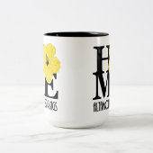 ホームアルタモンテ春イエローハイビスカス15oz ツートーンマグカップ (中央)