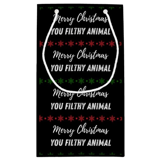 ホームアロンクリスマス抱き枕 スモールペーパーバッグ (裏面)