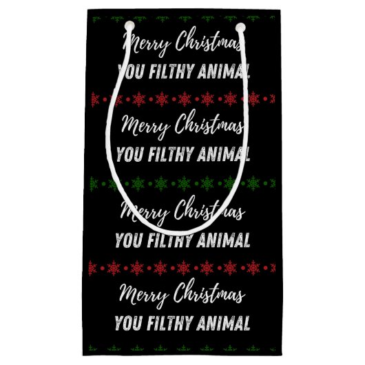 ホームアロンクリスマス抱き枕 スモールペーパーバッグ (正面)