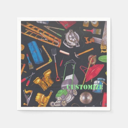 ホームアンドガーデンツールナプキンス スタンダードカクテルナプキン (正面)