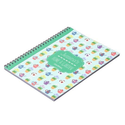 ホームアンドガーデンパーソナライズされたキュート雑誌 ノートブック (左側)