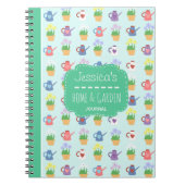 ホームアンドガーデンパーソナライズされたキュート雑誌 ノートブック (正面)