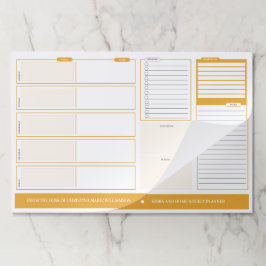 ホームアンドスクールウィークリーイエロー紙パッド ペーパーパッド