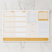 ホームアンドスクールウィークリーイエロー紙パッド ペーパーパッド (正面)