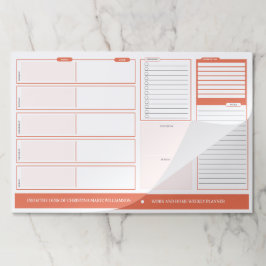 ホームアンドスクールウィークリーバーンシエナ紙パッド ペーパーパッド