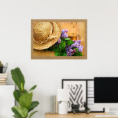 ホームアンドビジネスアートデコール – ストローハットシリーズ ポスター (ホームオフィス)