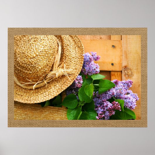 ホームアンドビジネスアートデコール – ストローハットシリーズ ポスター (正面)