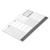 ホームアンドワークウィークリーデックプランナー ノートパッド (アングル)