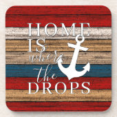 ホームアートはいかりがワードアートをドロップ コースター (正面)