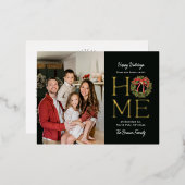 ホームイグリーティングフォイルのみ移動ホリディポストカード 箔シーズンポストカード (正面/裏面)