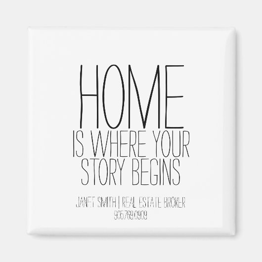 ホームイズ・ザ・ストーリー・ビジネ実在ス・エージェント マグネット (正面)