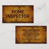 ホームインスペクタアンティーク名刺 名刺 (正面/裏面)