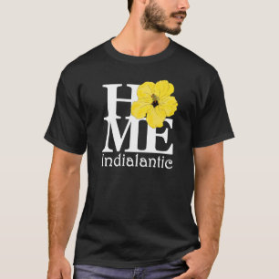 ホームインディアナティックイエローハイビスカス(フロントプリント) Tシャツ