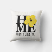 ホームインディアナティックフロリダイエローハイビスカス クッション (裏面)